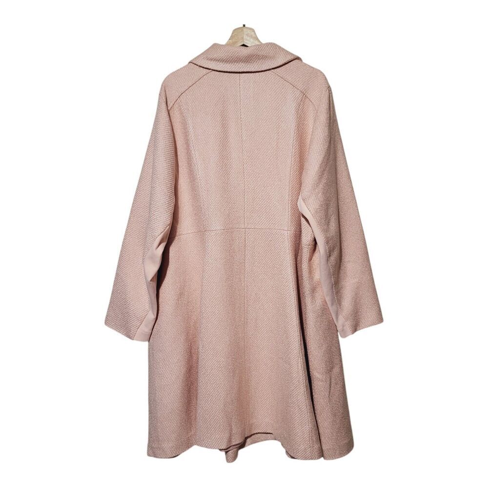 Torrid Wool Blend Shawl Collar Coat Pale Blush Dress Coat Torrid 3X See Measures - Picture 15 of 16